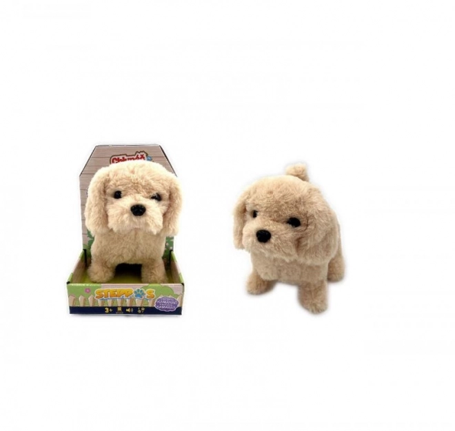 Batteridrevet hund, beige