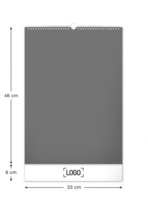 Vægkalender Mit land 2025, 33 × 46 cm