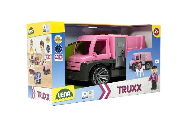 Auto Truxx hestetransport med figurer plast 26cm i kasse 39x22x16cm 24m+