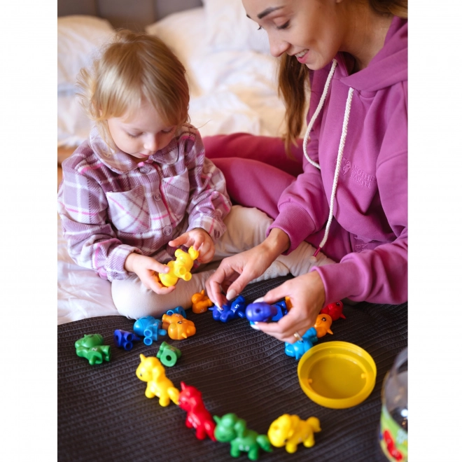 Montessori sæt til læring af tal og farver Enhjørninger