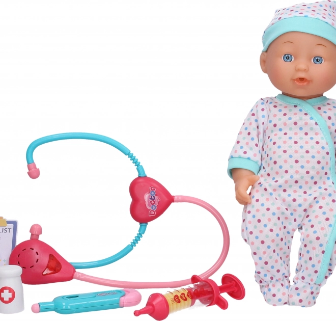 Sygt baby legetøjssæt 30 cm