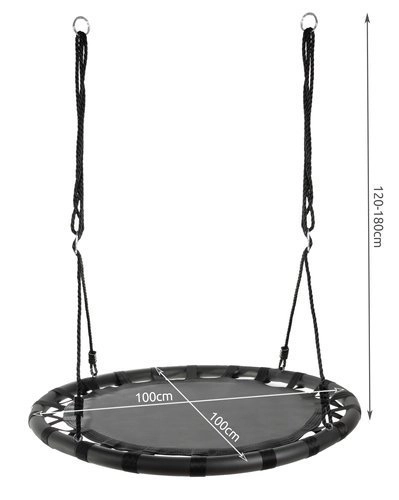 Gyngestativ kravens rede 100 cm sort
