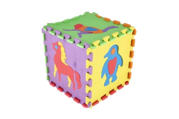 Skum puslespil Dyr 29x29x1cm 10 stk. i folie