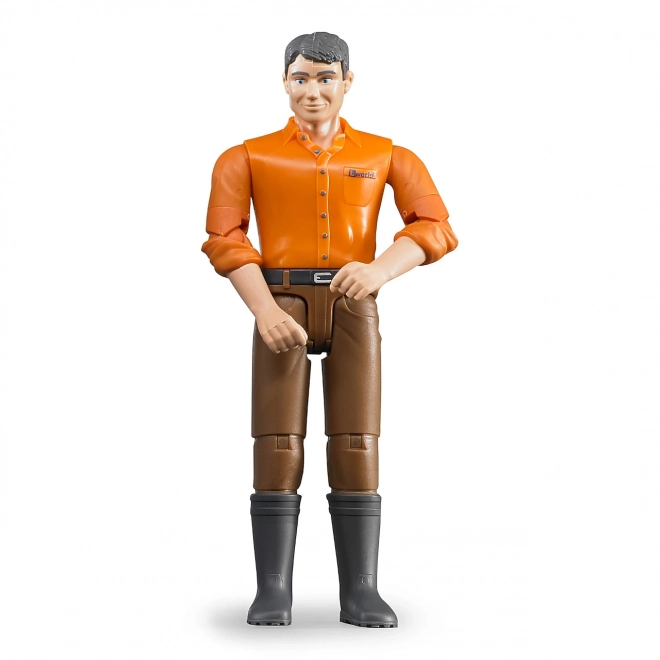 Bruder BWORLD Figur mand brune bukser