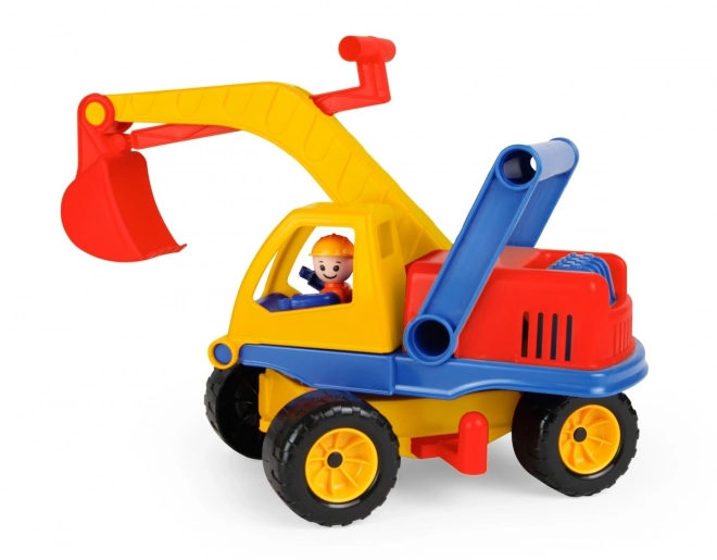 Auto gravemaskine med figur 32cm