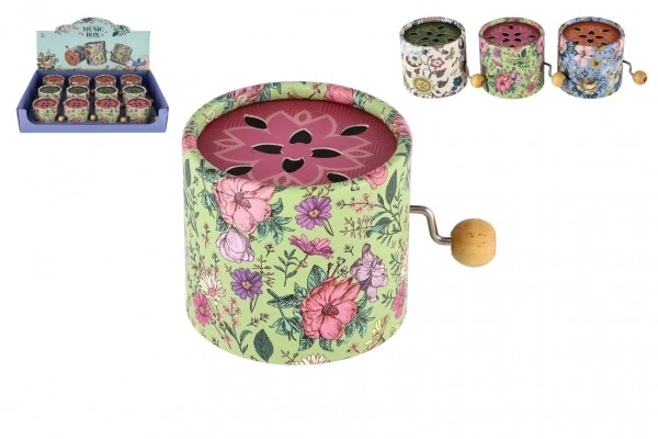 Spilledåse med blomsterdesign