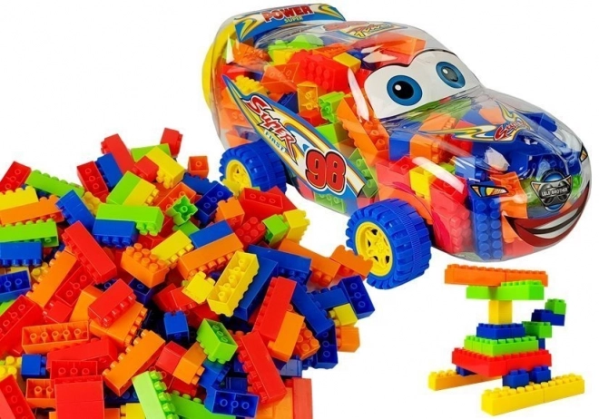 Byggeklodser i krukke Biler 35 cm 205 klodser