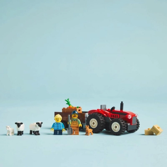 LEGO® City 60461 Rød traktor med trailer og får