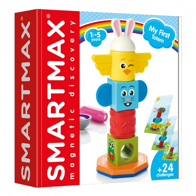 Magnetisk byggesæt SmartMax Min første totem - 8 dele