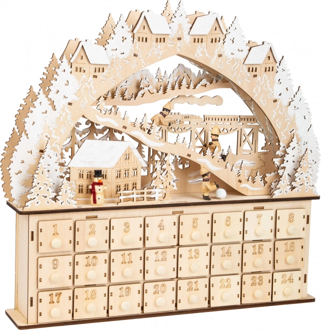 Adventskalender Skiløbere