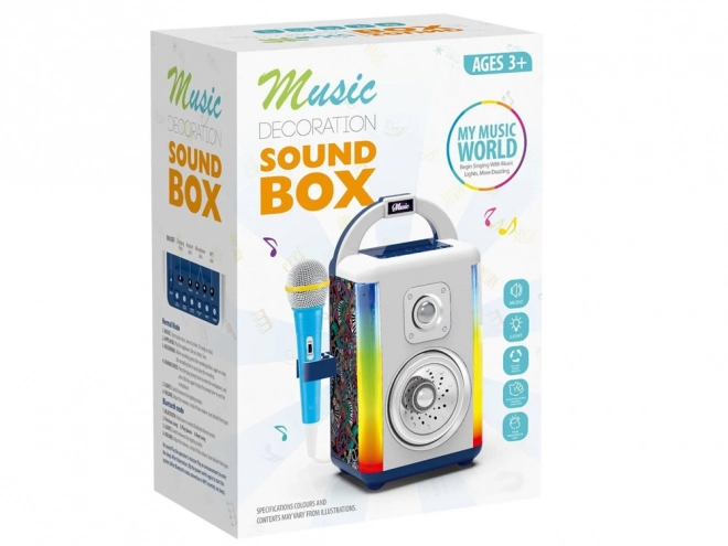 Disco Trådløs højttaler + mikrofon + bluetooth til børn IN0165