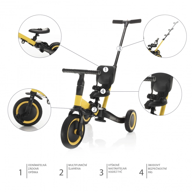 Trekantcykel Razor 3-i-1, Lunar Grå