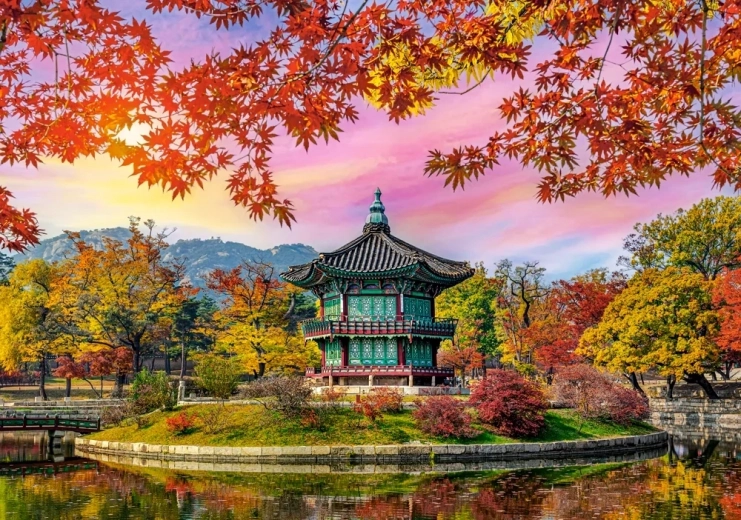 Puzzle Gyeongbokgung Palads, Sydkorea 500 brikker