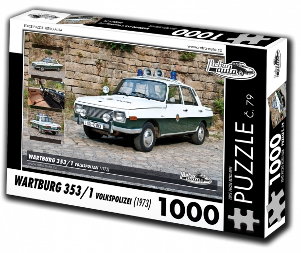 Puzzle RETRO-AUTA Wartburg 353 Volkspolizei 1000 brikker