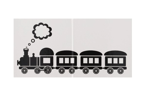 Kontrastbog Leporello Transportmidler 15,5x15cm 0m+