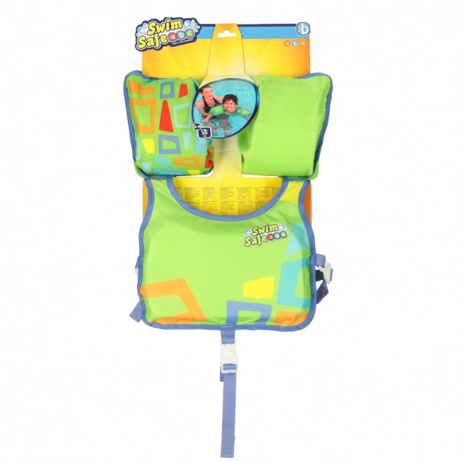 Børne svømmevest Bestway til alder 3-6 år, 19-30 kg, grøn