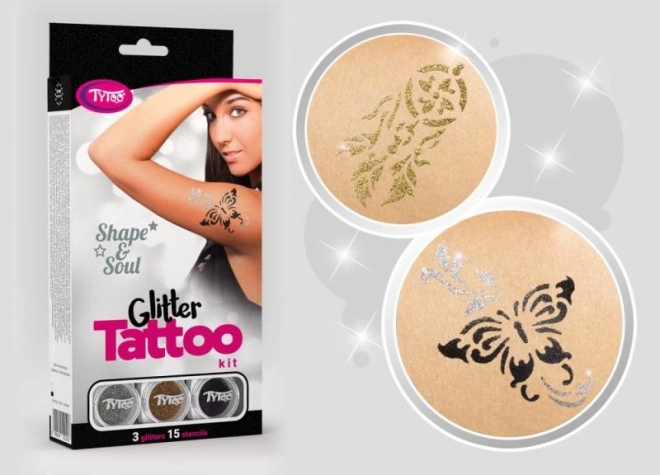 Sæt med glitrende tatoveringer TyToo Shape&Soul