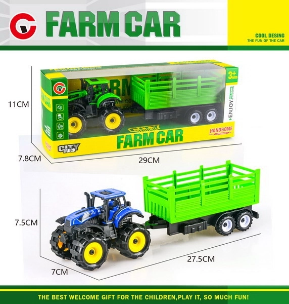 Traktor med trailer 27,5 cm