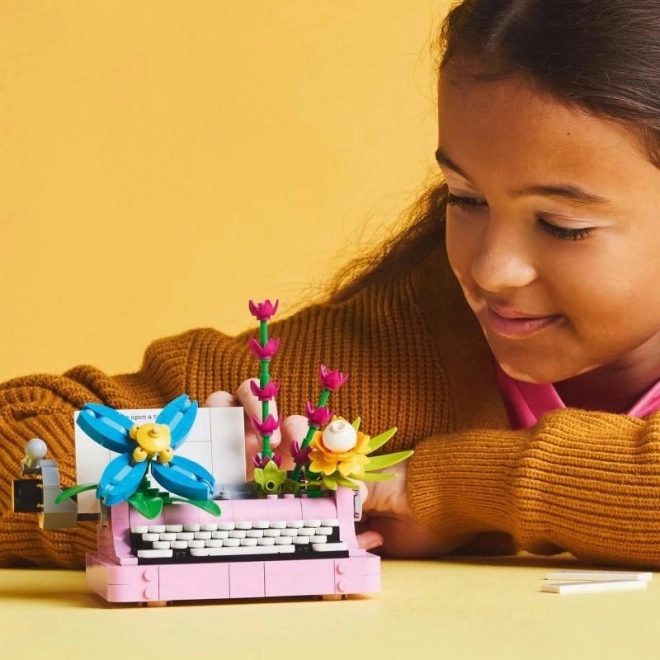 Byggesæt til børn - Skrivemaskine med blomster LEGO Creator 3-i-1