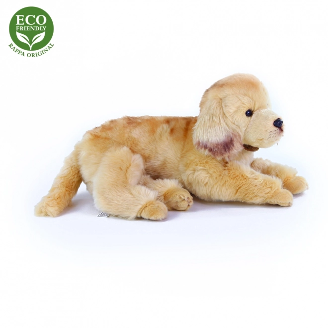 Rappa Plysbamse hund gylden retriever liggende 32 cm miljøvenlig