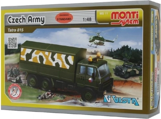 Byggesæt Monti System MS 11 Tjekkisk Hær Tatra 815 1:48 i æske 22x15x6 cm