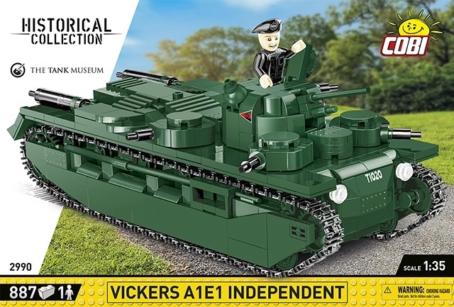 Konstruktionssæt Tank Vickers A1E1 Uafhængig