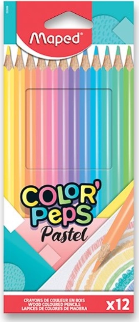 Farveblyanter MAPED Color'Peps Pastel 12 stk