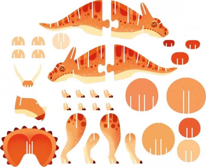 3D puslespil Triceratops fra Janod