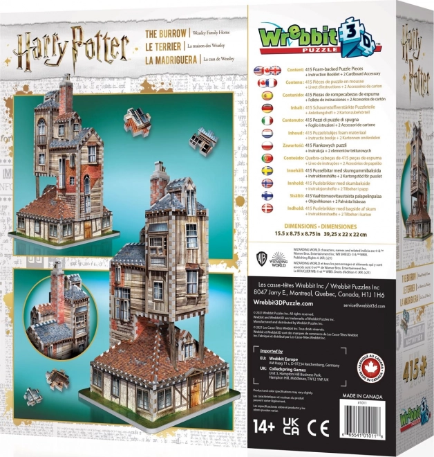 WREBBIT 3D puslespil Harry Potter: Gryden