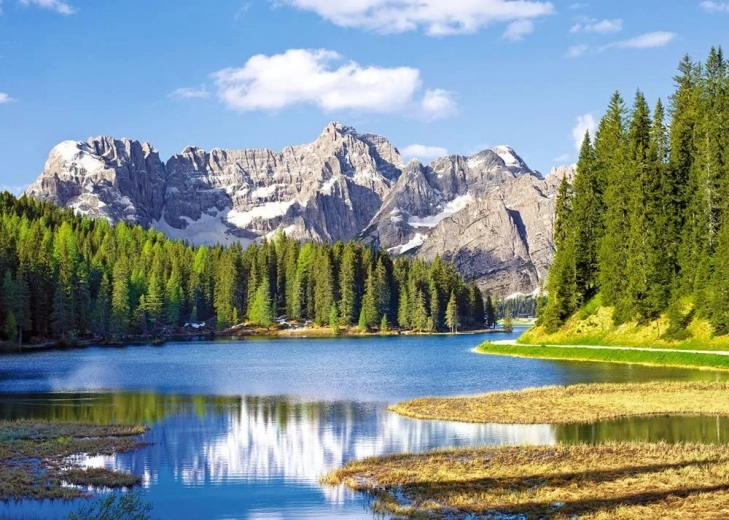 puslespil 3000 brikker misurina-søen, italien