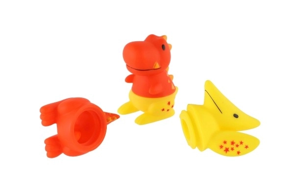 Sammenfoldelige gummidinosaurer til badet