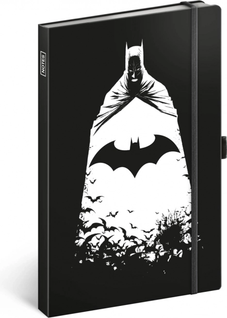 notesbog batman med elastisk rem og penneholder