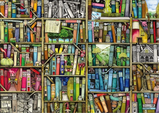 Ravensburger bizar bibliotek puslespil 1000 brikker