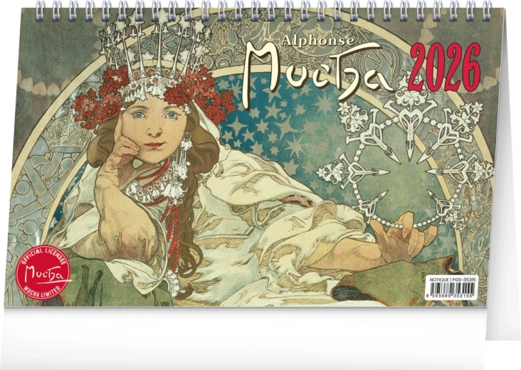 Bordkalender Alfons Mucha 2026