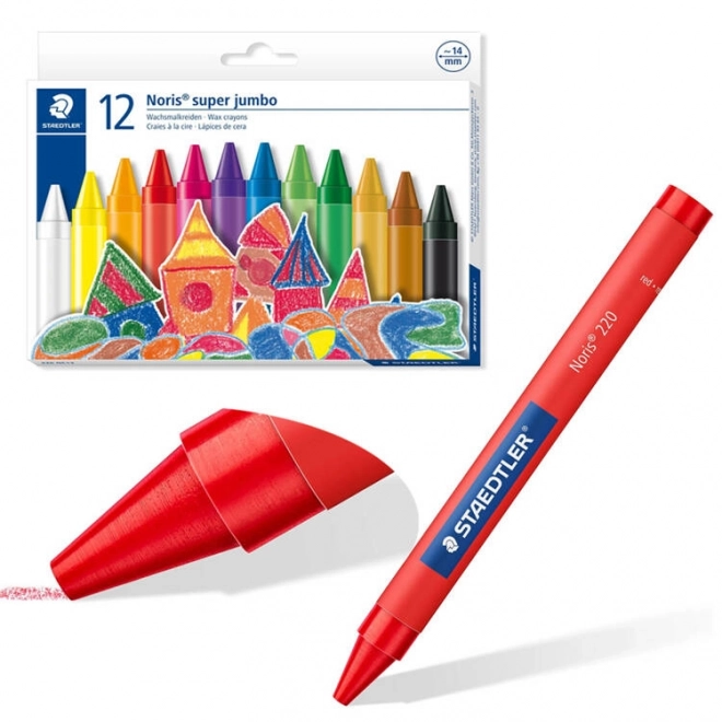 Staedtler Noris Jumbo vokspasteller 12 farver