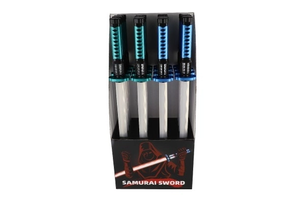 Lysende plastik samuraisværd 73 cm