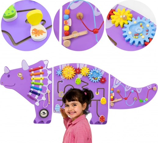 triceratops sansevægsplade i træ