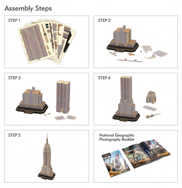 3D puslespil Empire State Building N.G.