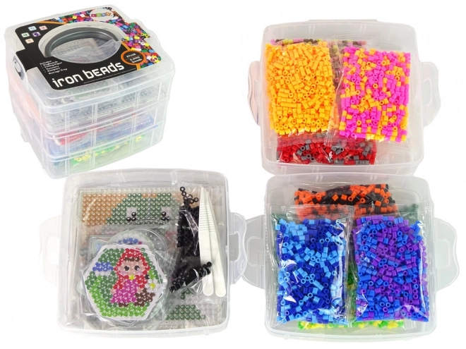 Sæt af farverige strygeperler DIY 6000 stk