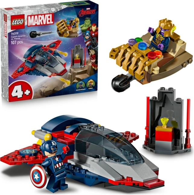 lego marvel kaptajn america vs thanos byggesæt til børn 4+