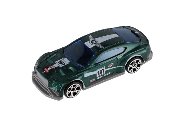 Auto racer 6 stk metal/plast 8cm til fri hånd i æske 10,5x27x4cm