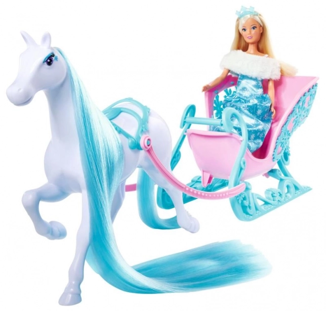 Panenka Steffi med hesten Snow Dream