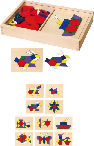 VIGA træ geometrisk mosaik, 148 dele