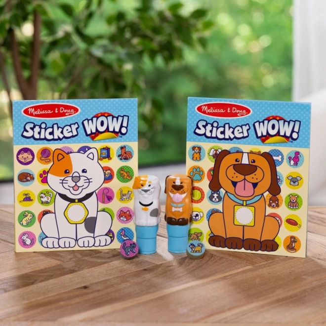 Sticker WOW! Dobbeltpakke med klistermærker - Hund og Kat (900 klistermærker)