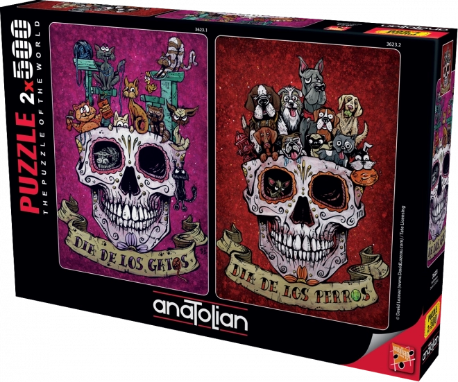 Puslespil halloween 2×500 brikker ANATOLIAN