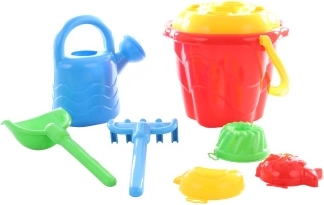Sandsæt med spand og tilbehør