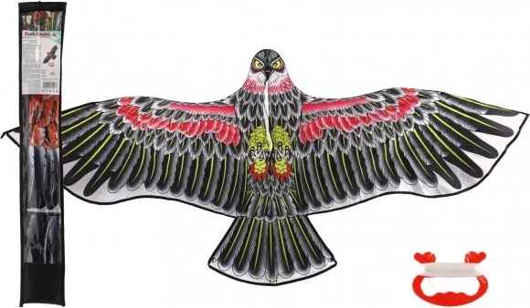 Flyvende ørnedrage af nylon 160 × 55 cm i stofetui