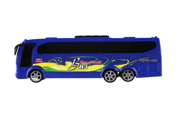 Plastbus 25cm med rullelegetøj i æske