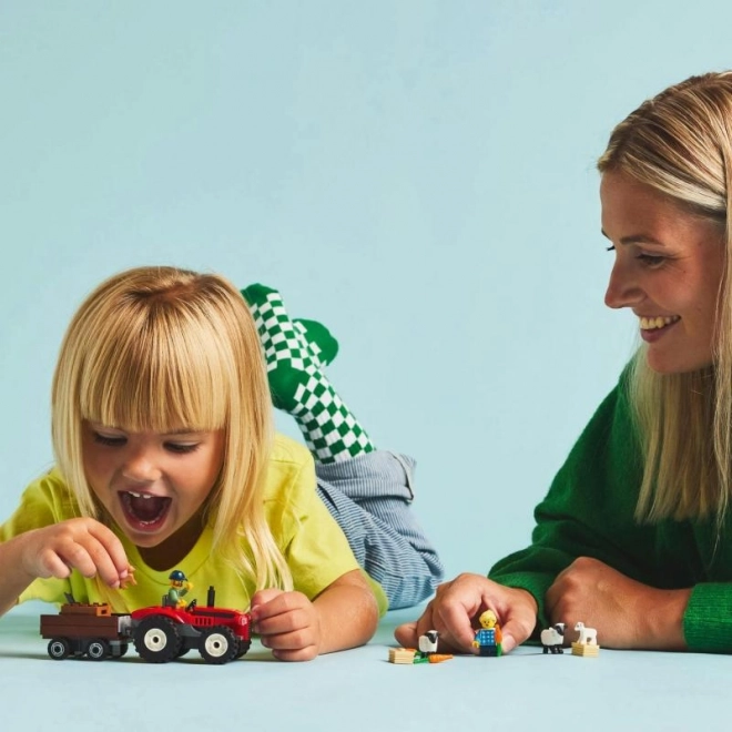 LEGO® City 60461 Rød traktor med trailer og får
