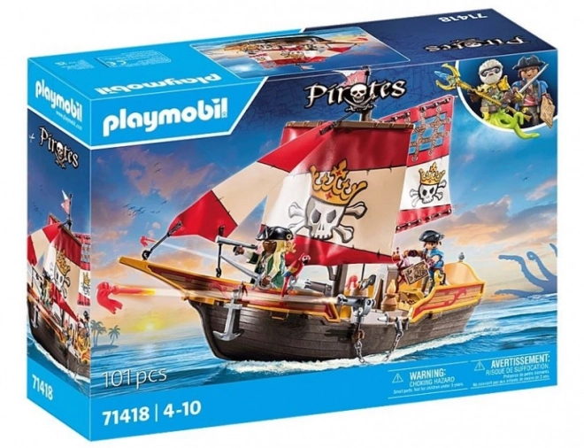 Pirates PLAYMOBIL piratsk skib med figurer